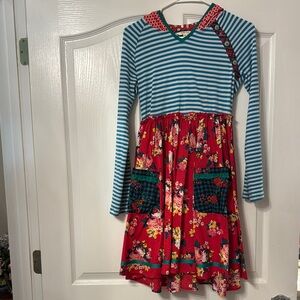 Matilda Jane Blue and White Long Sleeve Sundress